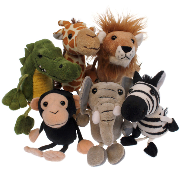 The Puppet Co African Animals Finger Puppets, Set of 6 002020